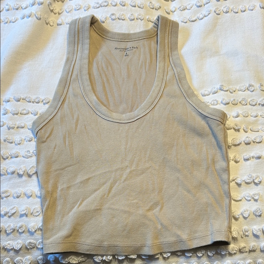 Abercrombie & Fitch Women's Beige Tank Top